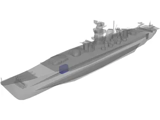 Battle Ship 3D Model preview