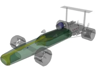 F1 Lotus 3D Model preview
