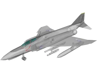 F-4 Phantom II 3D Model preview