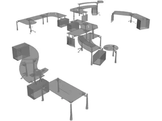 Moving Office 3D Model preview