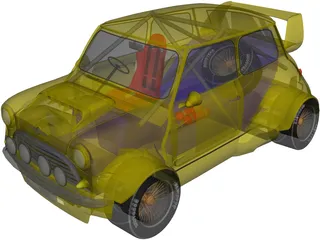 Mini Cooper MG4 Rally Car 3D Model preview