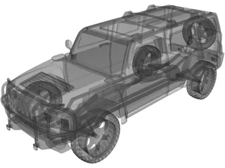 Hummer H3 3D Model preview