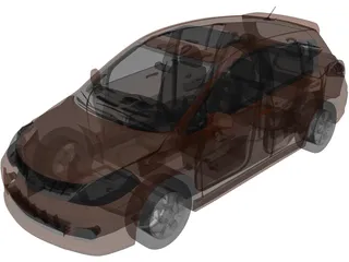 Nissan Versa SL IE (2009) 3D Model preview
