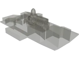 Sibenik Castle 3D Model preview