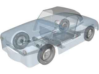 Dyna Kit Car 2CV Based 3D Model preview