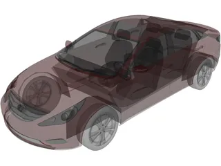 Hyundai Sonata (2011) 3D Model preview
