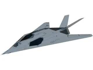 F-117A 3D Model preview