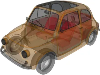 Fiat 500 3D Model preview