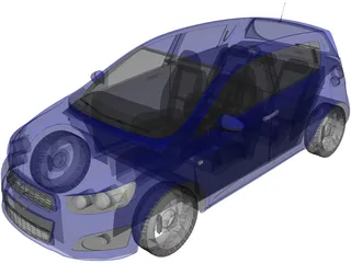 Chevrolet Aveo (2012) 3D Model preview