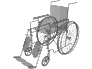 Wheelchair 3D Model preview
