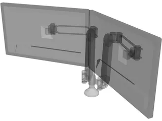 Monitors 3D Model preview