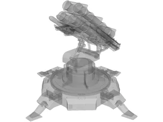 Landbase Missile Launcher 3D Model preview