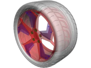 Lamborghini Reventon Rim 3D Model preview