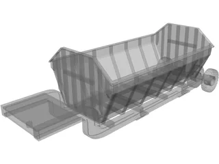 Dump Trailer 3D Model preview