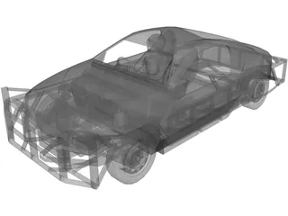 Opel Tigra 1300 Stockcar 3D Model preview