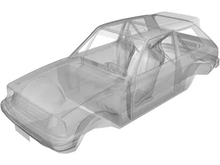 Toyota Starlet KP61 Rally Body 3D Model preview