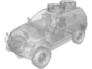 Suzuki Grand Vitara Offroad 3D Model preview
