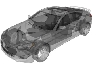 Hyundai Genesis Coupe (2012) 3D Model preview