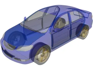 Toyota Vios 3D Model preview