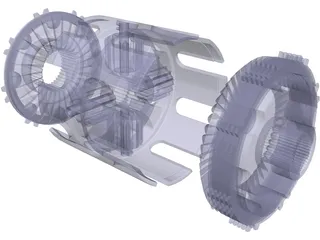Self-Locking Differential 3D Model preview