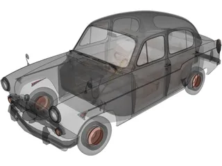 AZLK Moskvich 407 3D Model preview