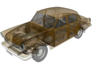 Gaz-21 Volga 3D Model preview
