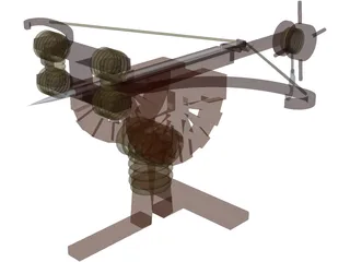 Roman Ballista 3D Model preview