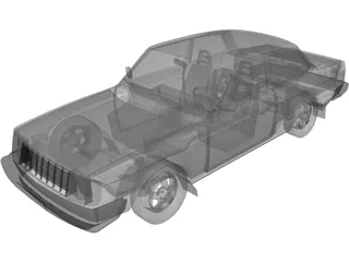 Volvo 242 Turbo (1976) 3D Model preview