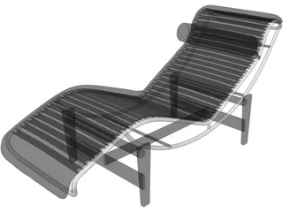 Le Corbusier LC4 3D Model preview