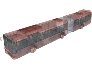 Volvo Bus Double 3D Model preview