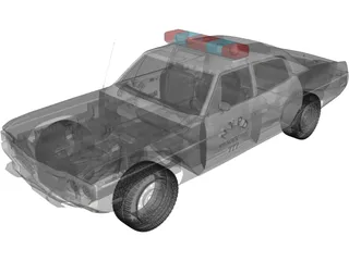 Police Car NYPD 3D Model preview