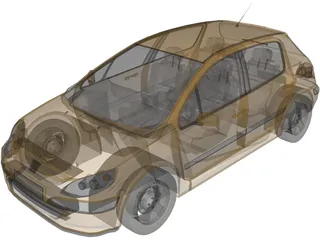 Peugeot 307 3D Model preview