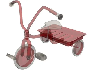 Tricycle Child 3D Model preview