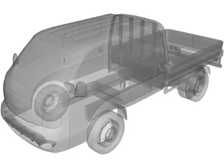 Kia K2700 Double Cab 3D Model preview