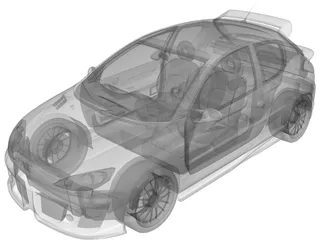 Peugeot 206 GTi 3D Model preview