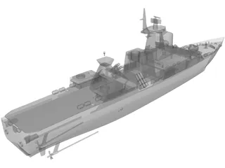 Gepard Ship 3D Model preview