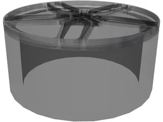 AC Schnitzer Rim 3D Model preview