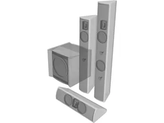 Speakers 3D Model preview