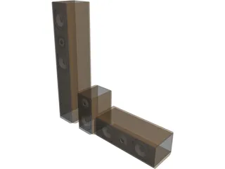 Speakers 3D Model preview