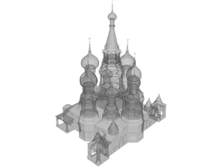 Red Square 3D Model preview