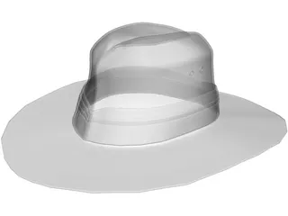 Aussie Hat 3D Model preview
