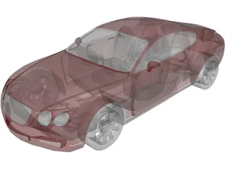 Bentley Continental GT 3D Model preview