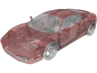 Ferrari 360 Modena 3D Model preview