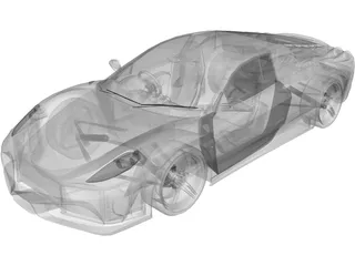 Ferrari F430 Scuderia 3D Model preview