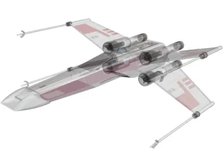 Star Wars X-Wing 3D Model preview
