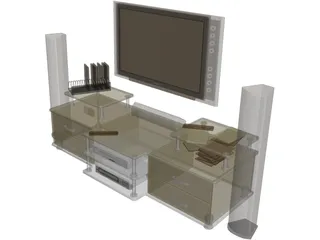 Philips Cinema TV Stand 3D Model preview