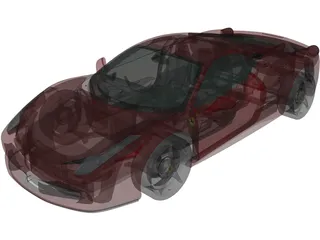 Ferrari 458 Italia 3D Model preview