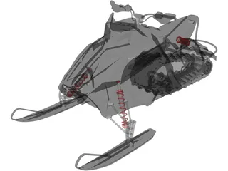 Snowmobile 3D Model preview