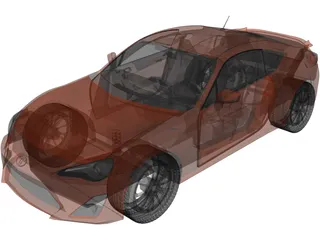 Toyota FT86 3D Model preview