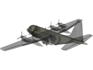 Lockheed C-130 Hercules 3D Model preview